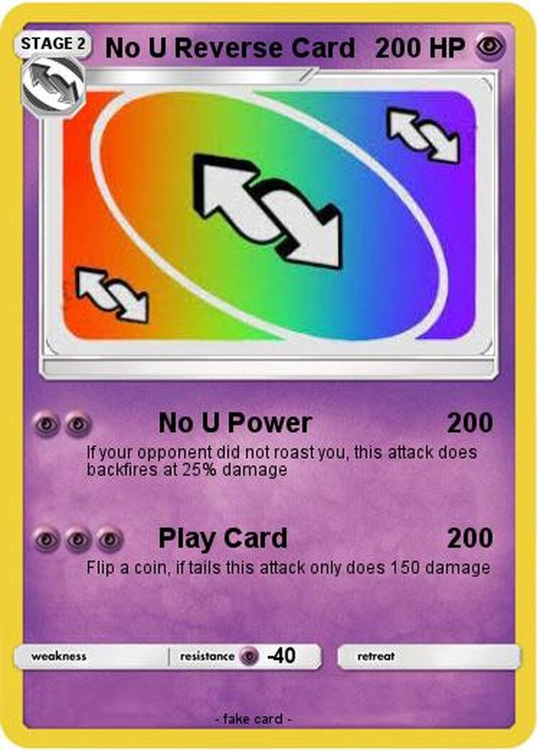 Pokemon Uno reversed