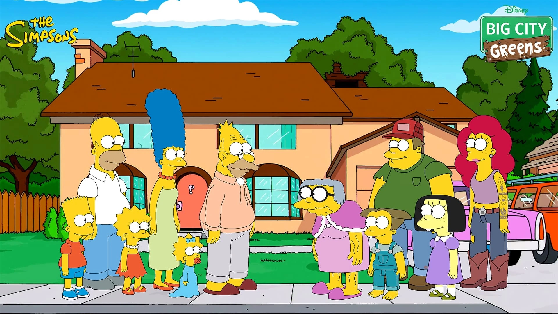 Simpsonized Green family from Big City Greens Fandom