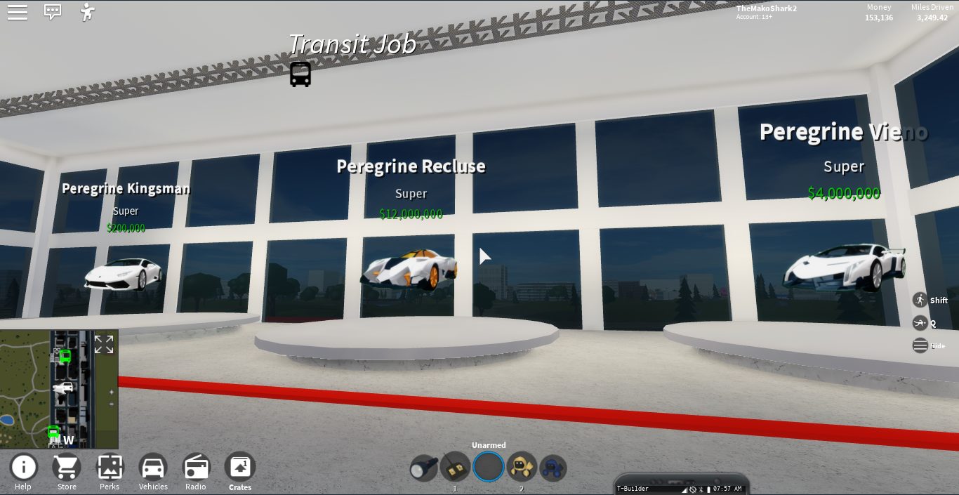 Peregrine Vieno Vehicle Simulator