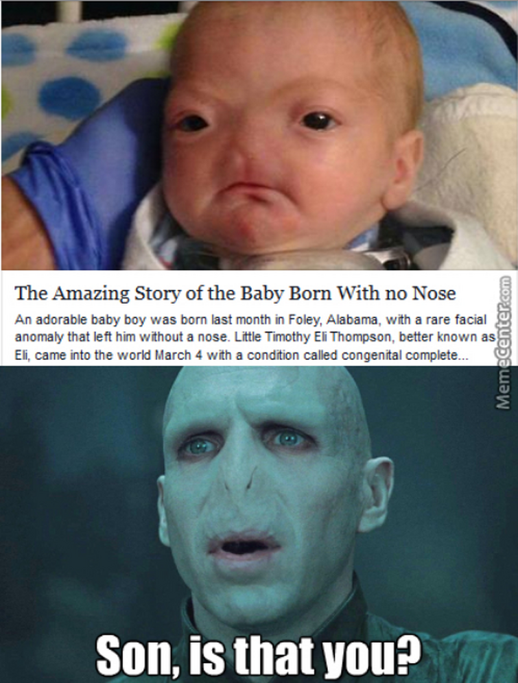 Harry Potter and the Nose of Voldemort - 9GAG