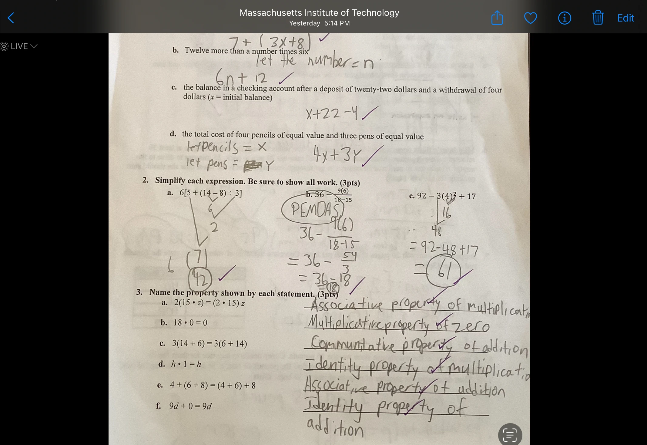 Found old math test in file cabinet. | Fandom