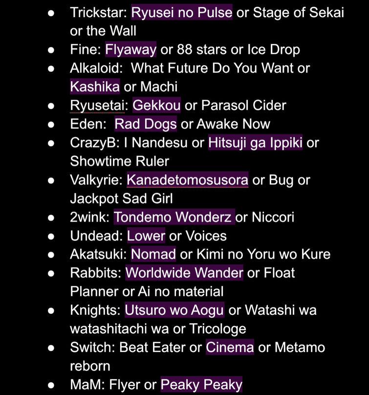 Imagining if enstars groups covered proseka event songs Fandom