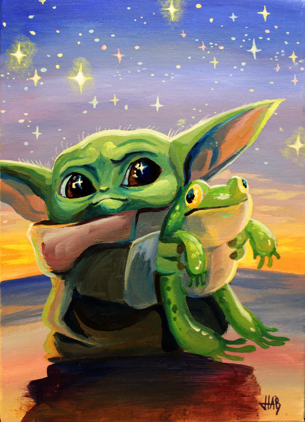 How To Draw Baby Yoda From The Mandalorian - Art For Kids Hub 