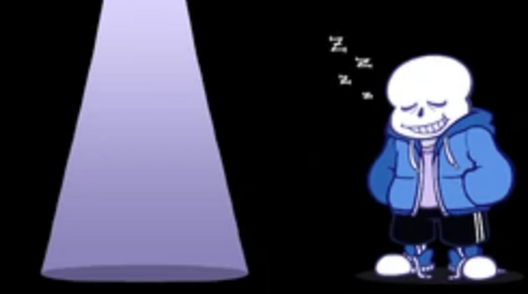 Is there any official art of Sans with pink slippers Fandom