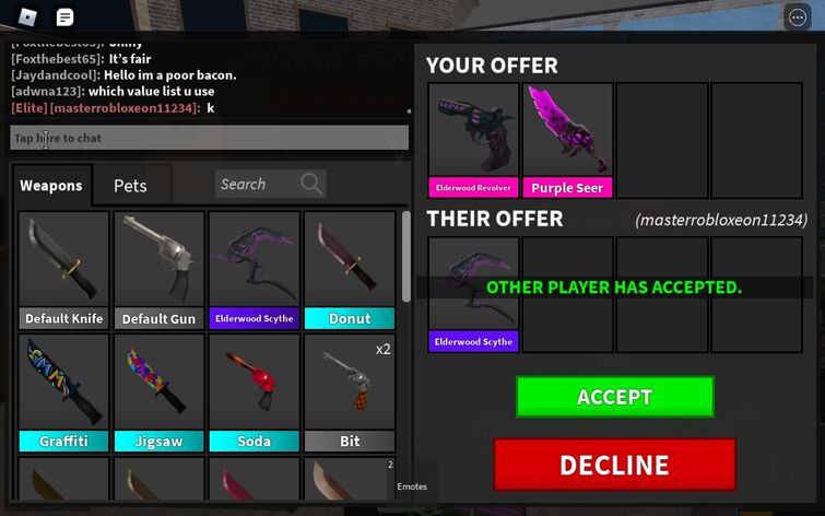 Trading Purple Seer For The Best Offers!!! Murder Mystery 2 (READ  DESCRIPTION) 