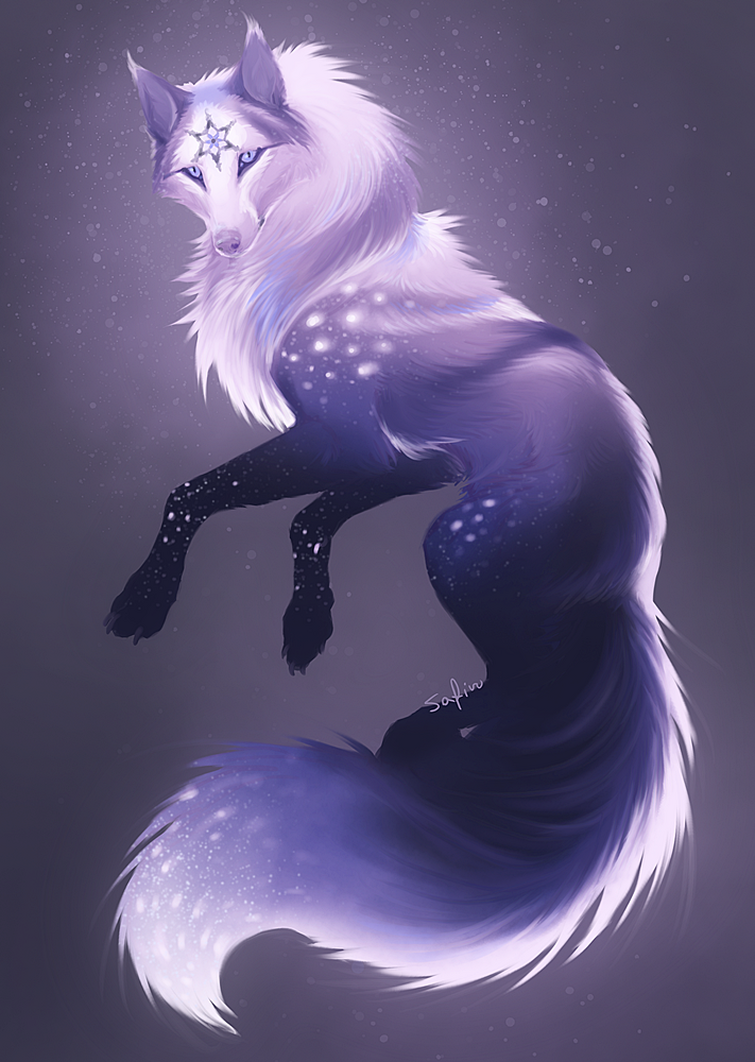 purple moon wolf