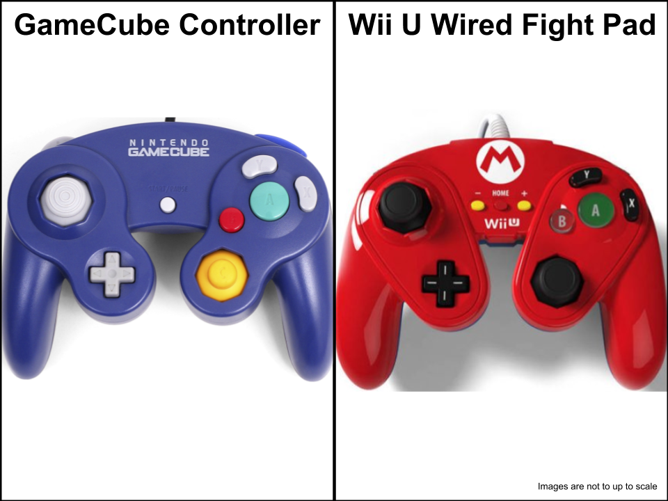 Gamecube Controller Vs Wii U Wired Fight Pad Fandom