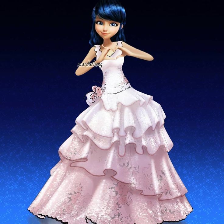 Miren aqui hay otra imagen de Marinette con vestido Fandom