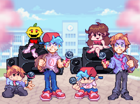 Week 6 But Bf Gf And Senpai Meets Their Flipped Versions Fandom