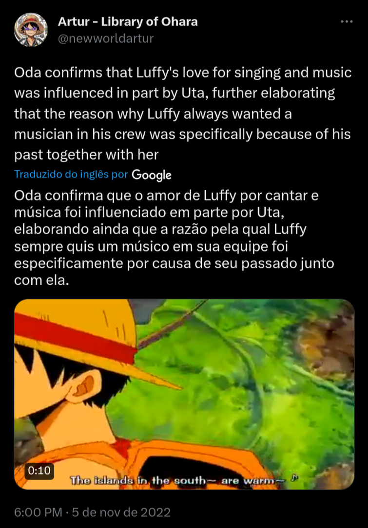 Monkey D. Luffy - Pensador