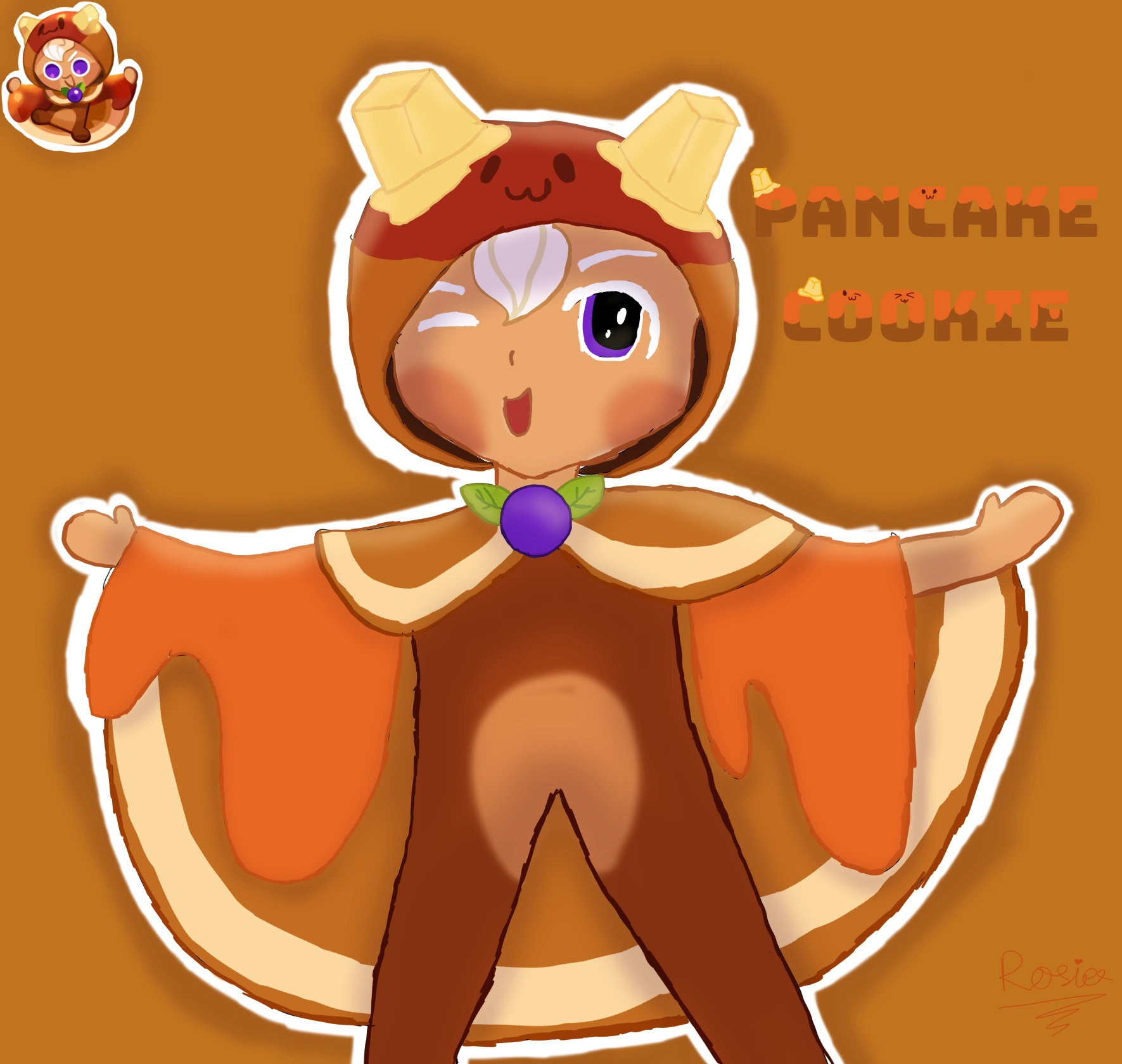 “Check out my flight!” Pancake Cookie (Old art redraw!) Fandom