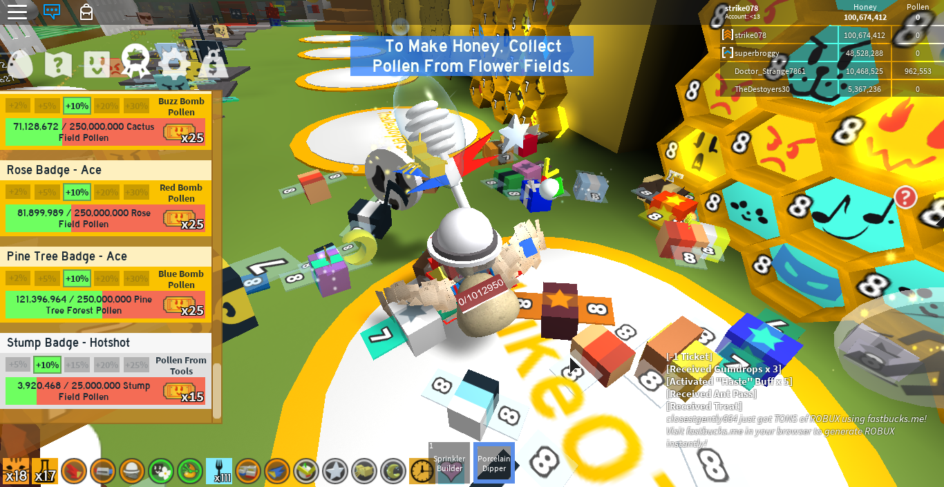 buzz the bee robux hack