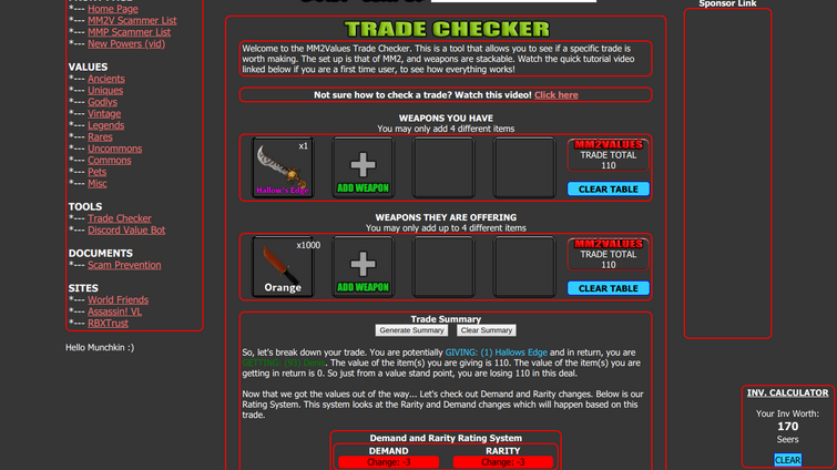 Mm2values Cm - roblox mm2 value list reddit