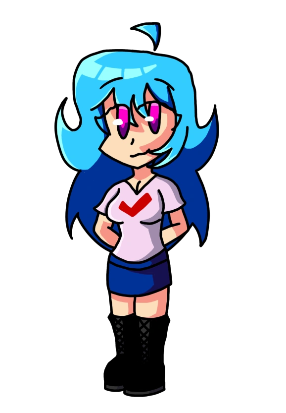 Stole my sister’s iPad and drew fanon Sky lmao Fandom