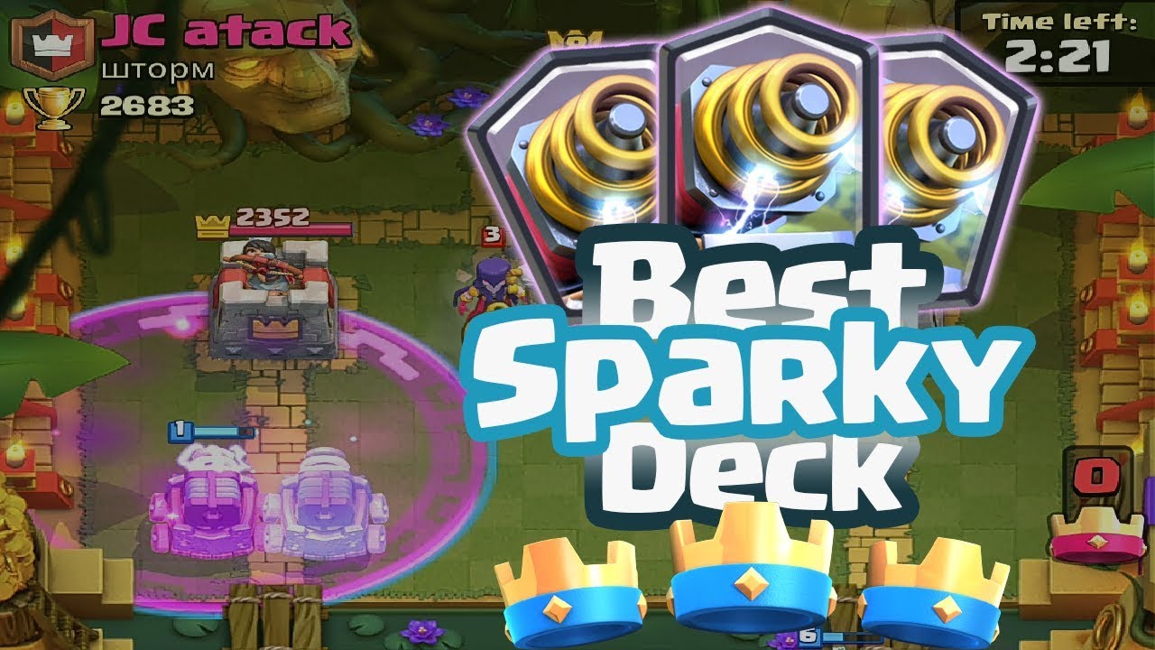 The BEST Monk and Sparky Deck. #clashroyale #gamingontiktok #gaming