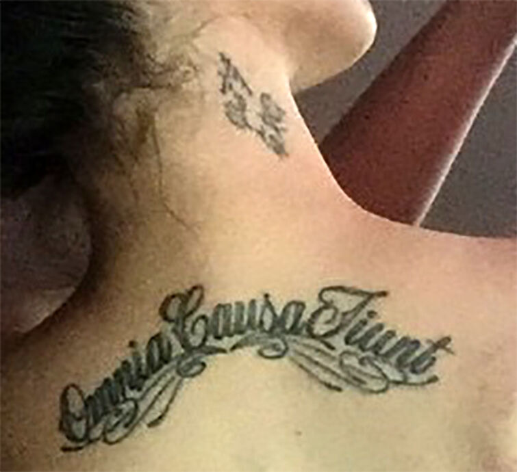 Lucy Chen’s neck tattoo Fandom