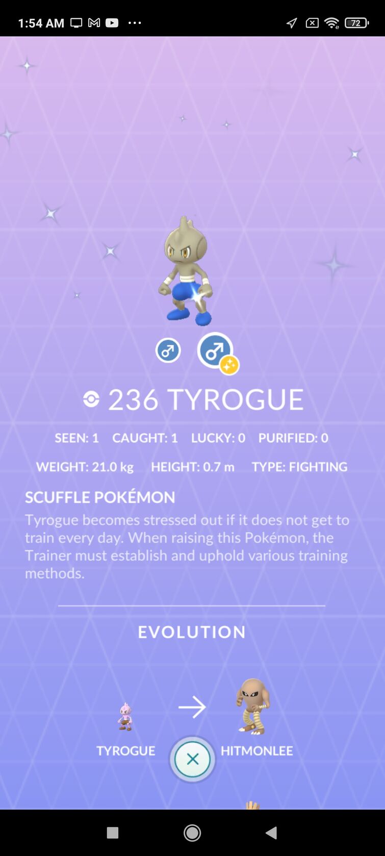 Pokemon 236 Tyrogue Pokedex: Evolution, Moves, Location, Stats