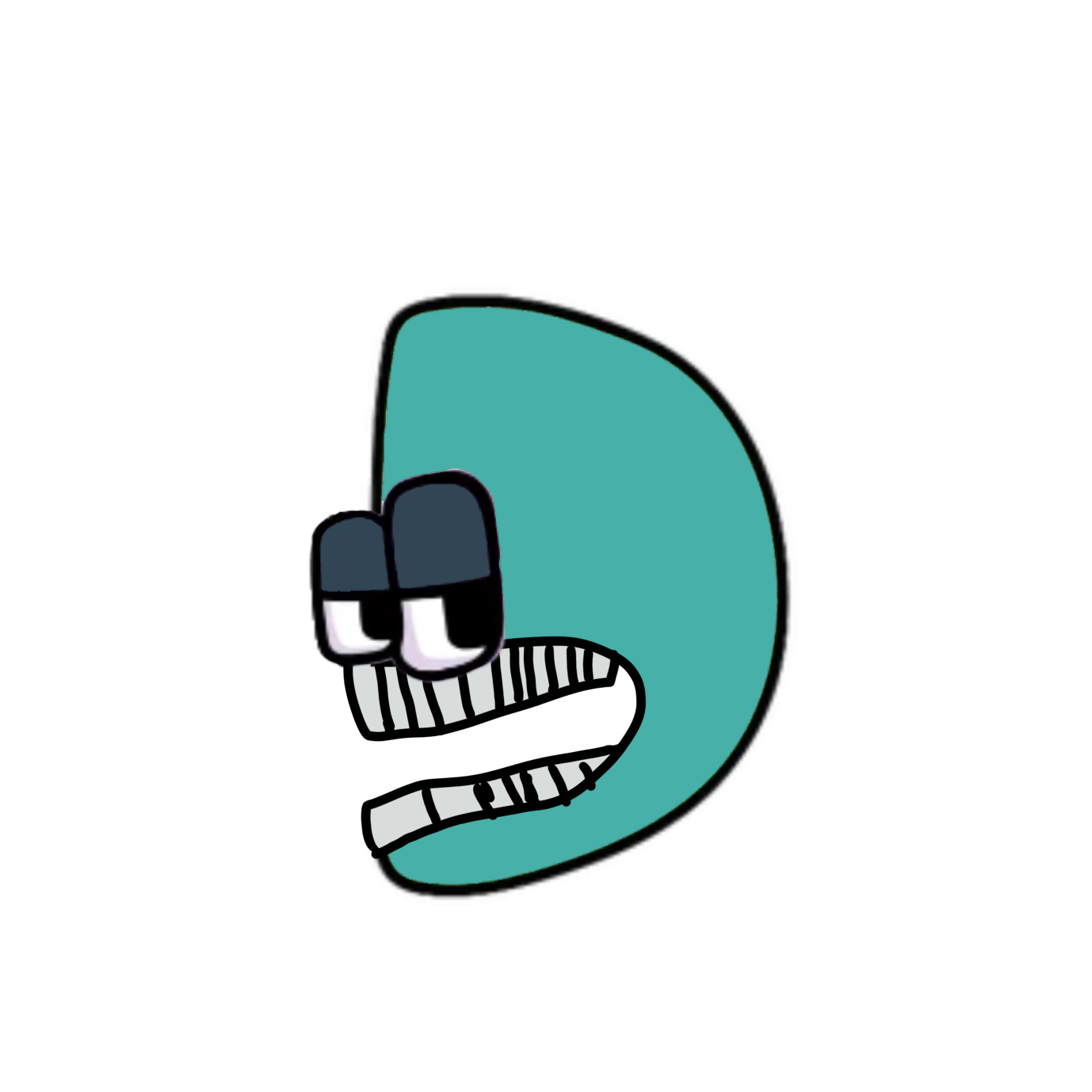 I made my own alphabet lore character out of d j c and e it looks 