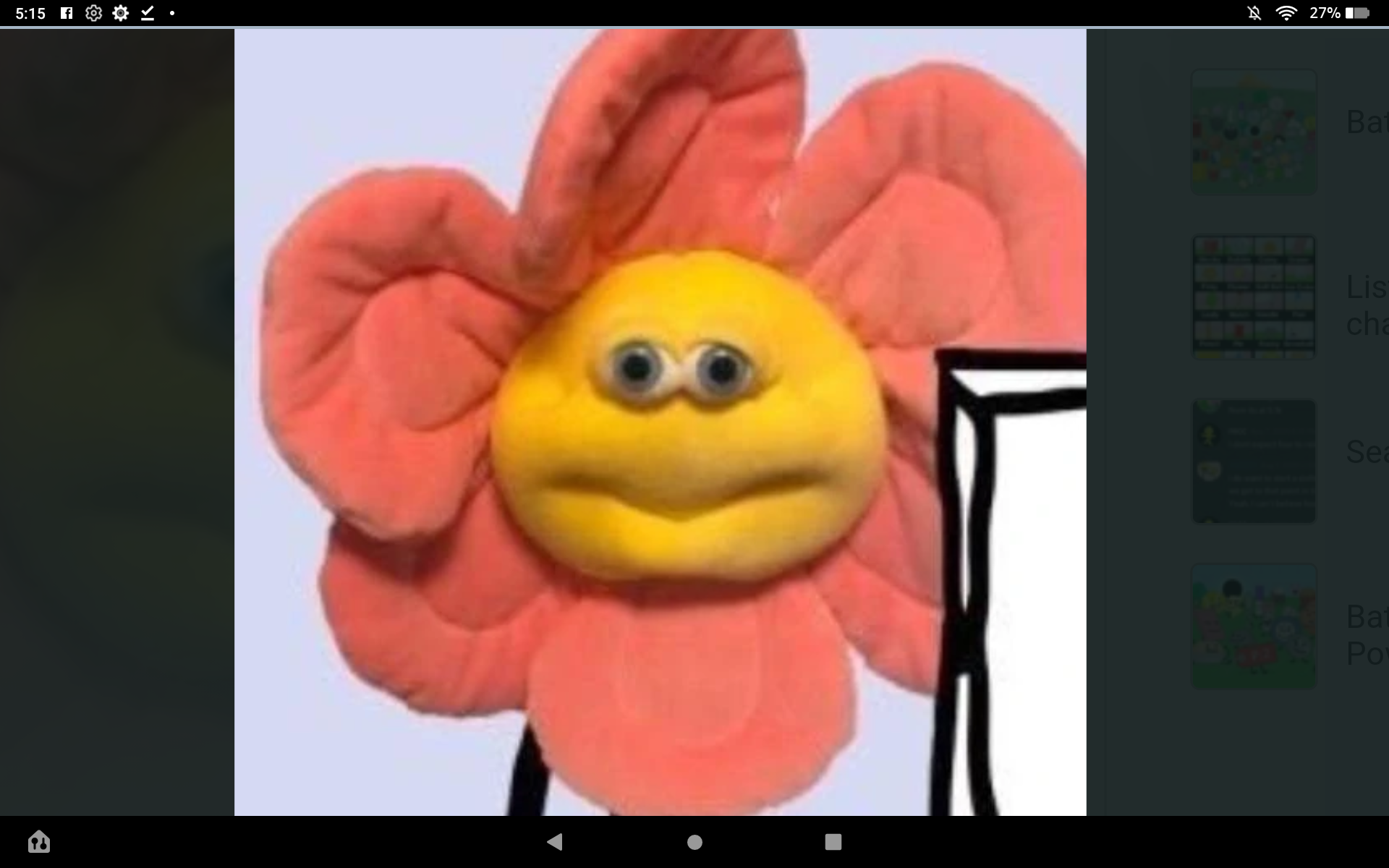 Bfdi flower as a plush