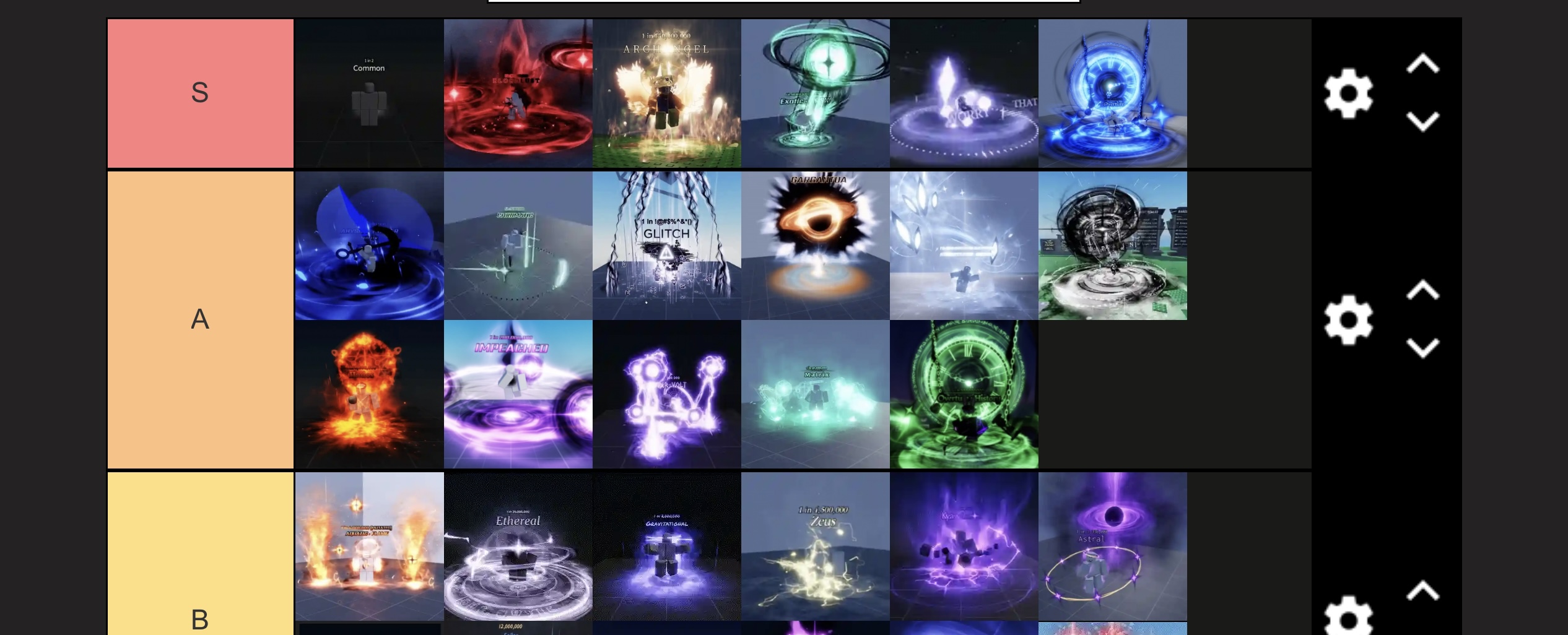 Actual good sols rng aura tier list (no order) not biased, also IN MY ...