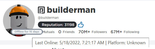 Builderman & Roblox Last Online 15 YEARS AGO??? 