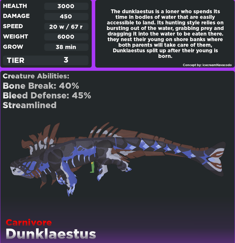 Dunklaestus, Creatures of Sonaria Wiki