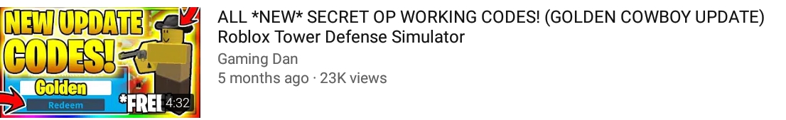 Can We Talk About Code Clickbaiters Fandom - 2020 all new secret op working codes roblox tower defense