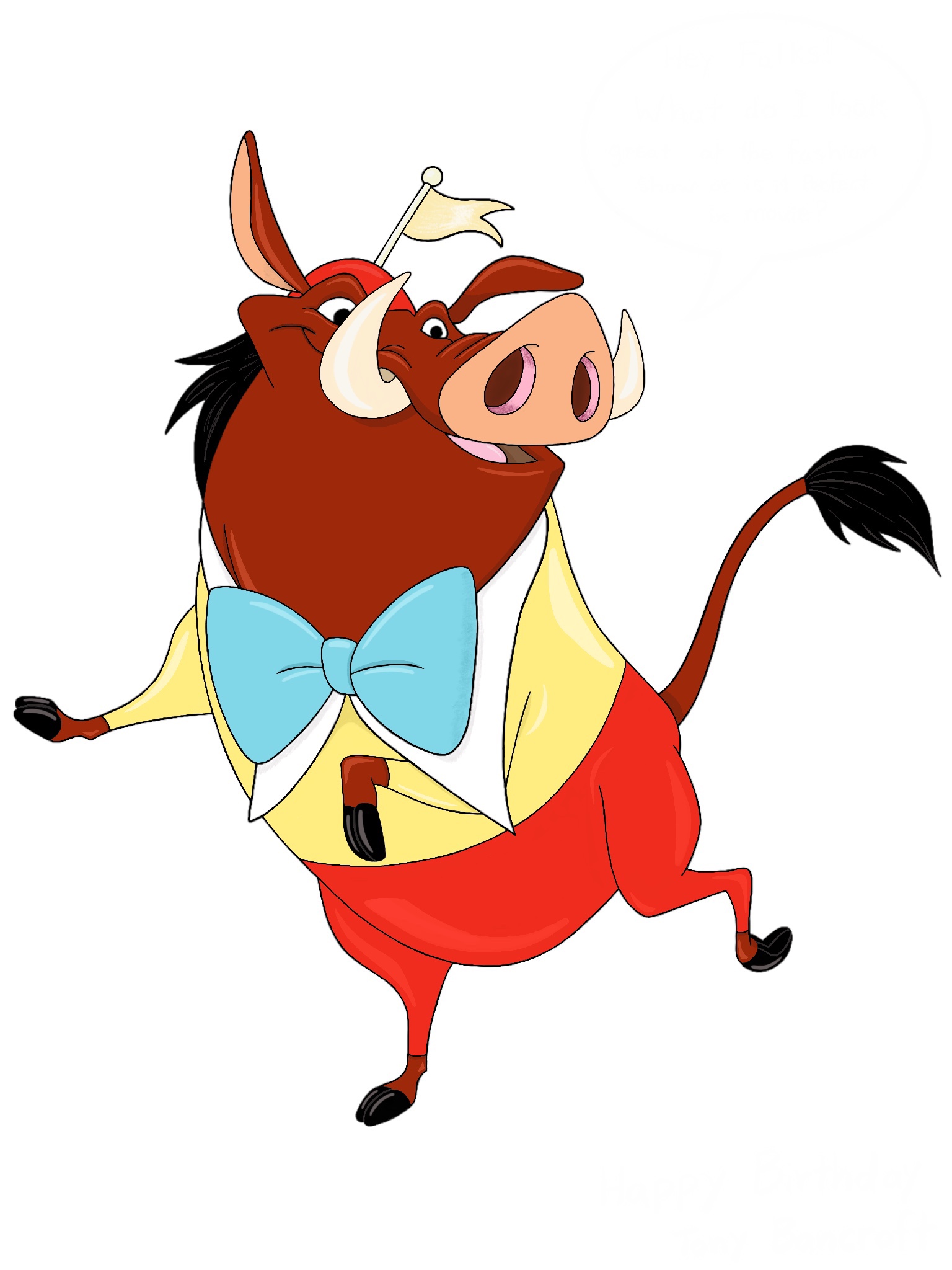 My drawing of Pumbaa! | Fandom