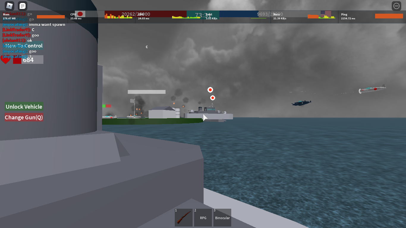 Naval Warfare Roblox Controls