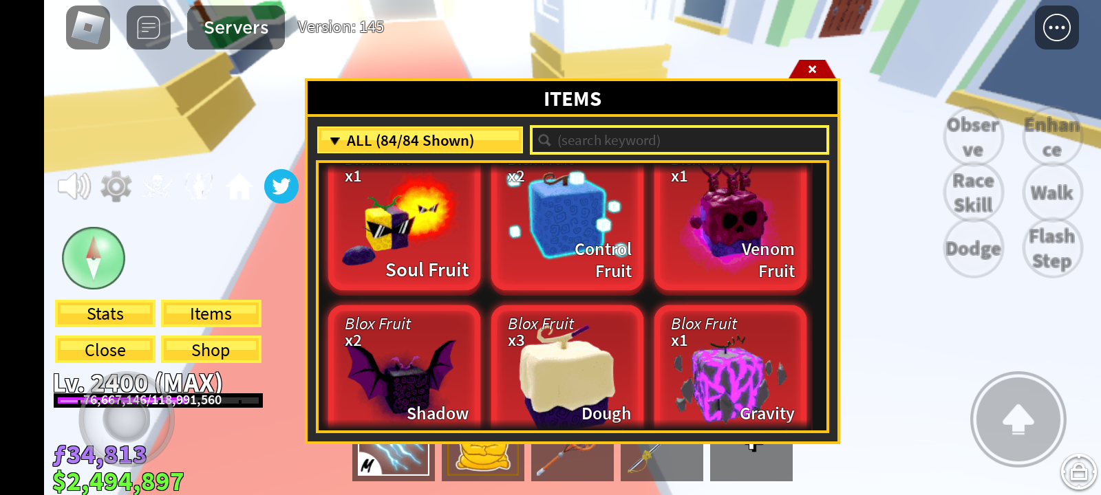 My inventory fruts fandom