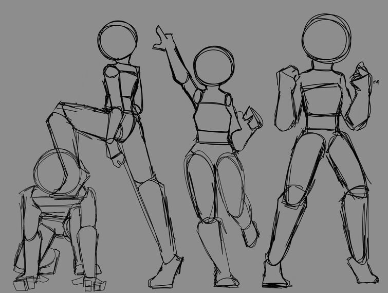 dynamic poses drawing attempt | Fandom