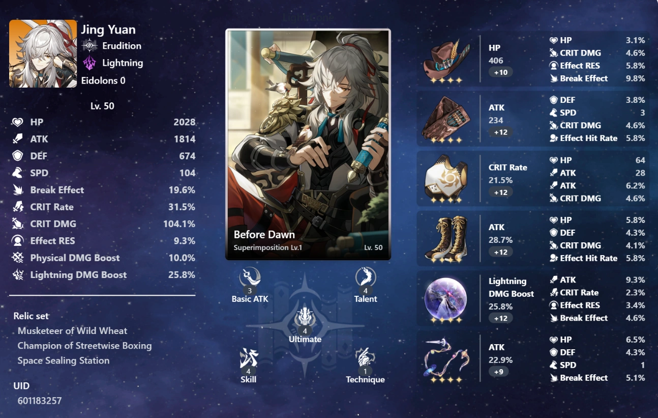 got the link so gonna give u my jing yuan build Fandom