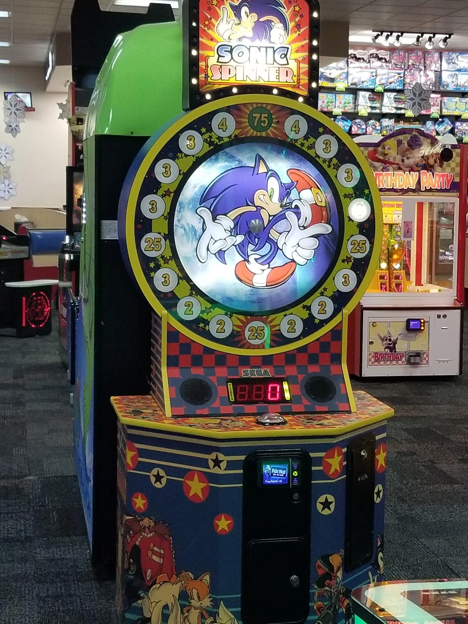Sonic Spinner at Chuck E Cheese Fandom
