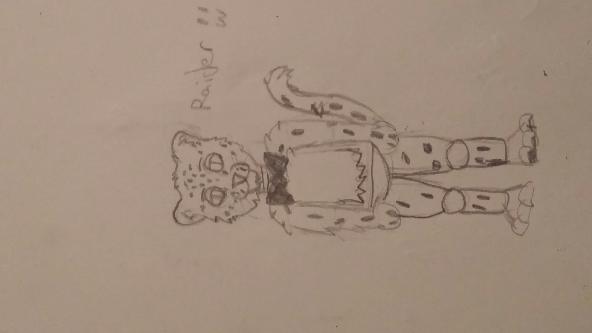 A leopard inspired fnaf animatronic