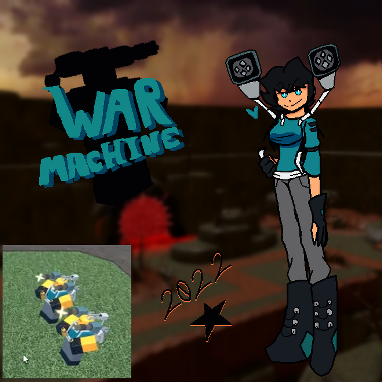 This person has war machine (but I think its because he's a senior  moderator in the tds discord) : r/TDS_Roblox