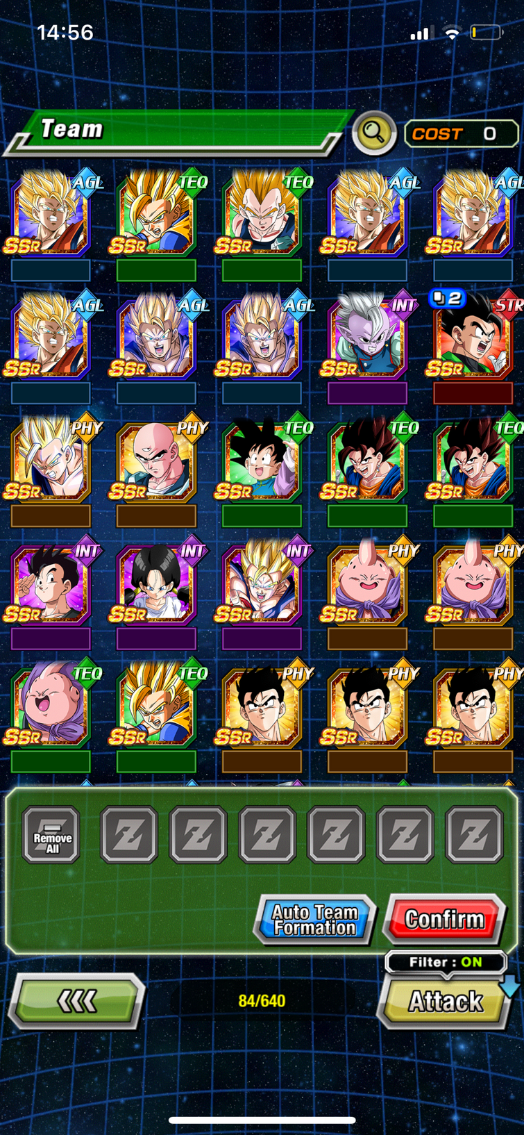 Some help with my majin buu saga team And yes I am awakening phy