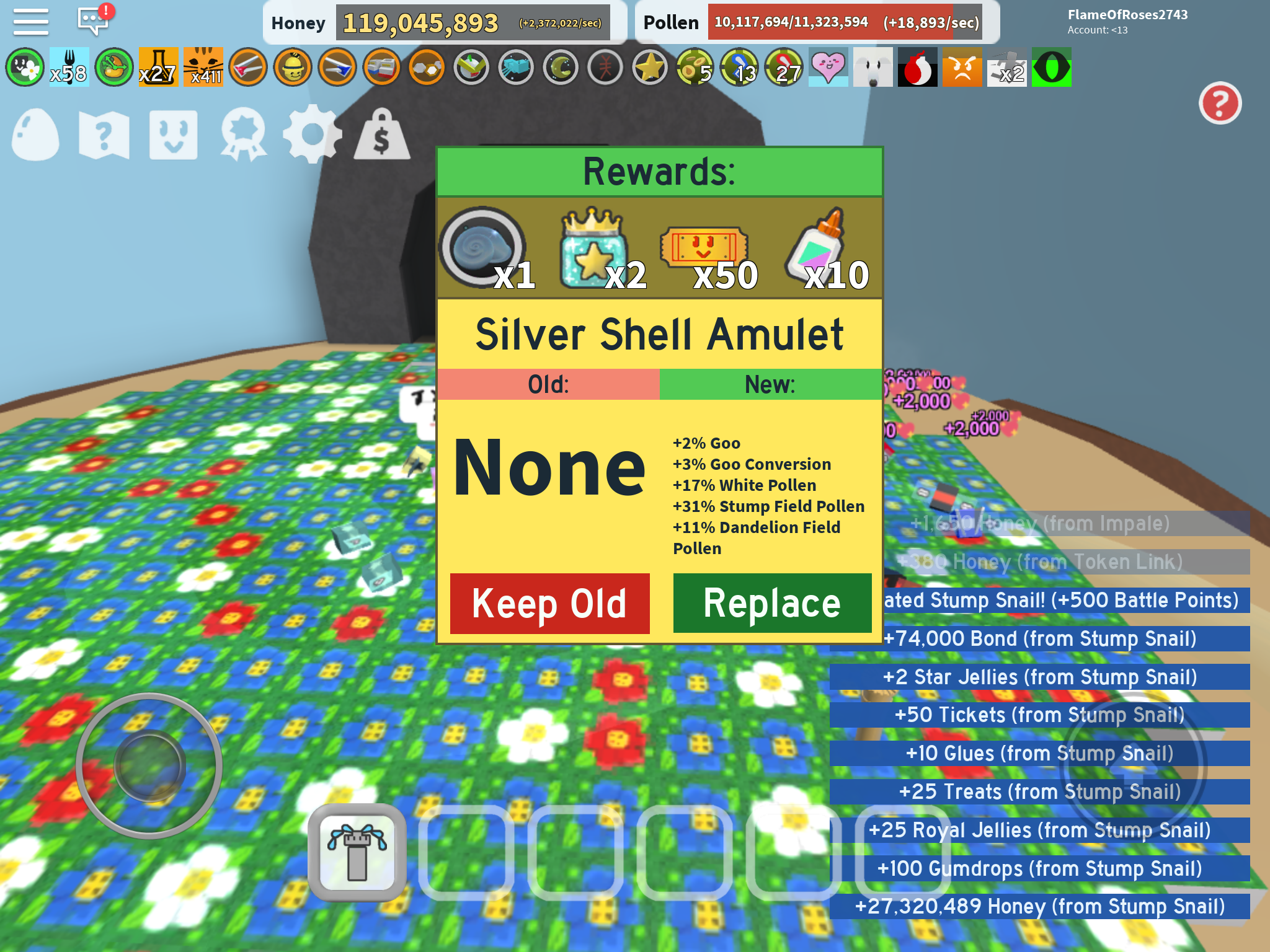 Bee Swarm Simulator Stump Snail Amulet