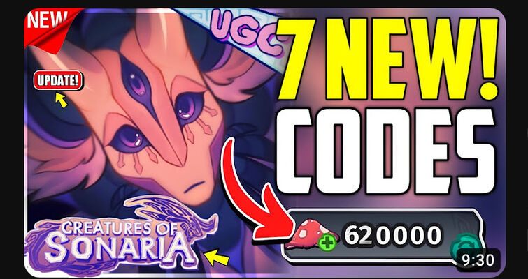 ALL NEW *SECRET* UPDATE CODES In Creatures of Sonaria