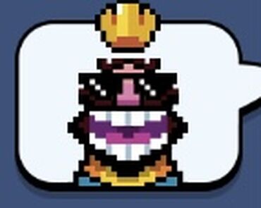 Clash Royale King Emote 