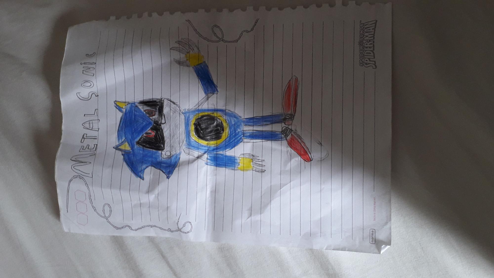 Metal Sonic Como Desenhar