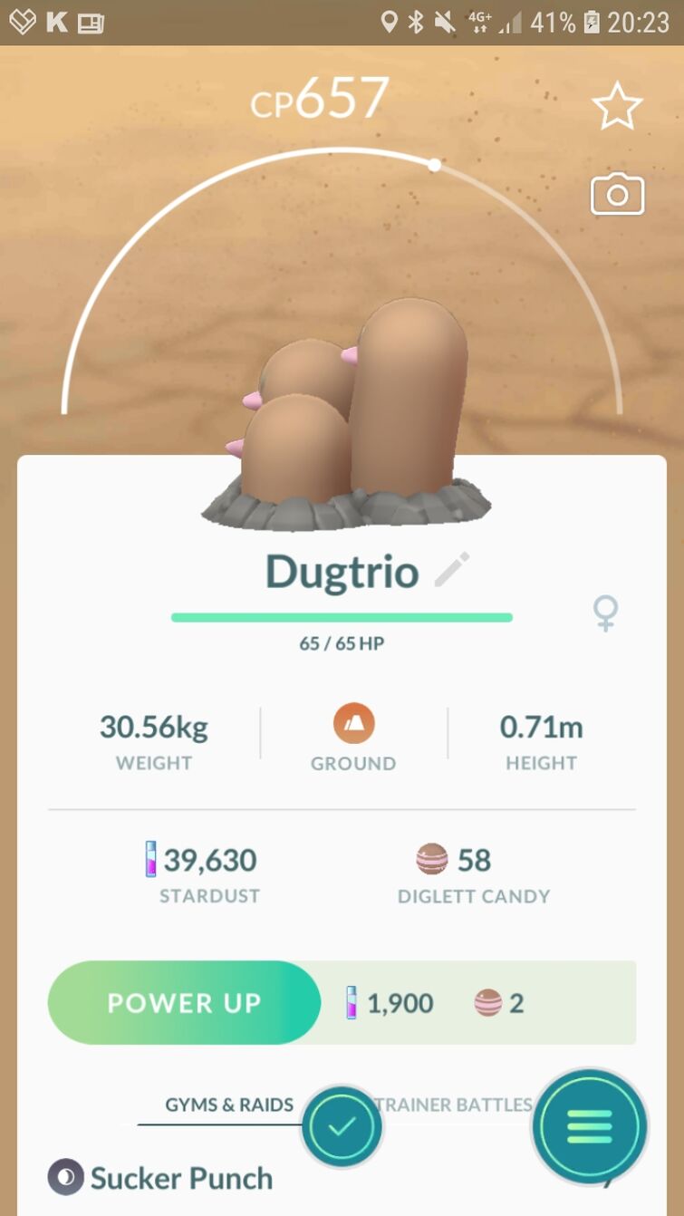 Diglett nose or mouth