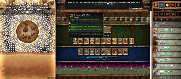 What does max. 3% of bank stand for in Cookie Clicker? - Arqade