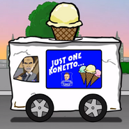 Cleverton's Ice-Cream Kone car.