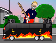 Klopp heavy metal bus
