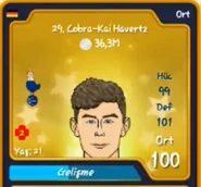 Havertz's OSM card for the 20/21 season.