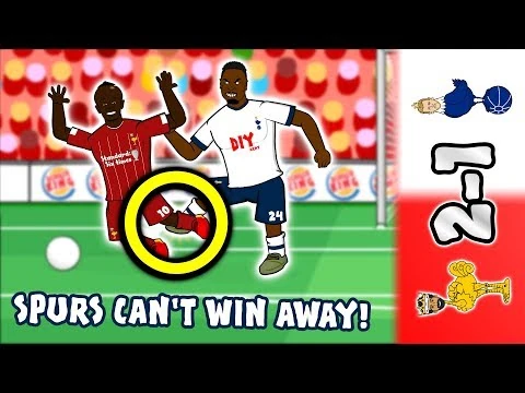 🔴2-1! Spurs Can't Win Away!⚪ (Liverpool vs Tottenham 2019 Parody Goals