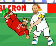 Ramos fighting with Salah
