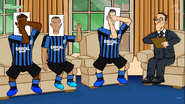 Muriel and others Atalanta's players with out their faces