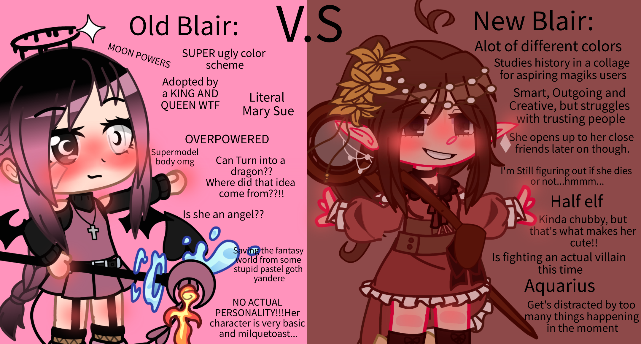 Gacha Life Old vs New Update BLUSH [2020] 