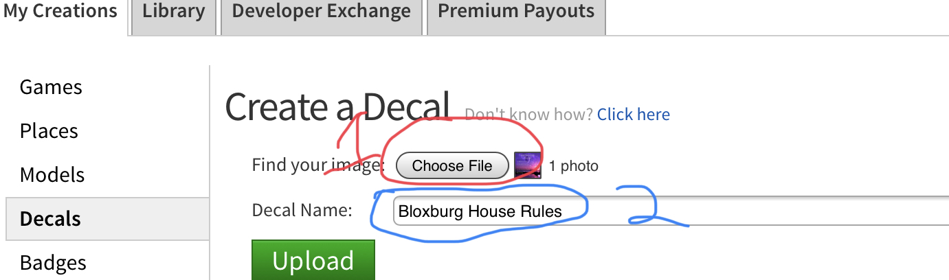 How To Make Your Own Decal Roblox Bloxburg